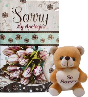 Saugat Traders Greeting Card, Soft Toy Gift Set