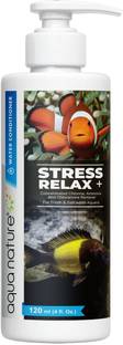Aquanature Stress Relax+ Water Conditioner Concentrated Chlorine 120ml Magnetic Aquarium Cleaner