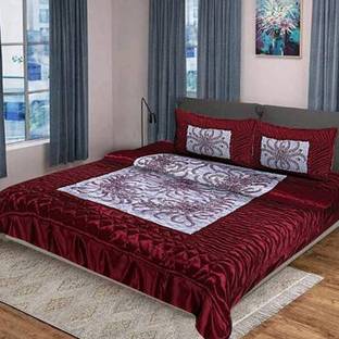 SOLAXO Satin King Sized Bedding Set