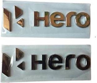 RoyalWolf Hero Fuel tank Monogram Chrome 3D Bike Fairing Kit