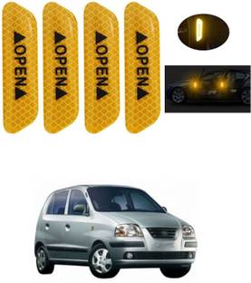 XZRTZ Car Door Open Anti-Collision Reflective Stickers Tape I350 Matte, Glossy, Chrome Hyundai Santro Side Garnish