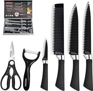 JAYAYOGESHWAR everrich 6 pcs daily use Kitchen Knives Set with Gift Box Kitchen Tool Set