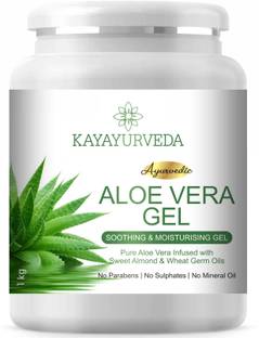KAYAYURVEDA 100% Pure Aloe Vera Gel - Repairing & Soothing for Face, Body & Hair Care