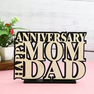 iMPACTGift Happy Anniversary gifts for Mom Dad Best Gift for Marriage. Decorative Showpiece  -  14.5 cm