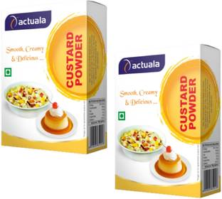 AACTUALA Custard Powder (Vanilla Flavor) - Pack of 2 Custard Powder
