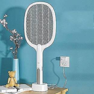 munwari Racket Rechargeable Electric Fly Swatter Mosquito Killer with UV Light Lamp Electric Insect Killer Indoor, Outdoor
