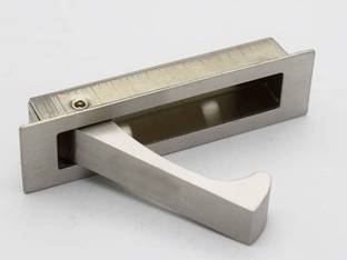 VicTac Premium Edge pull concealed fix handle for sliding door Matt Steel finish Zinc Door Handle