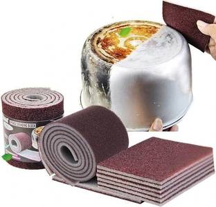 Mopslik Emery Dish Wash Scrub & Sponge Roll for Cleaning , Kitchen , Utensil Bathroom Scrub Pad