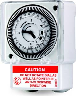 Divinext Quartz Analog Daily Timer Switch 240 VAC Base/DIN Mounting QT GIC Analogue Programmable Electronic Timer Switch