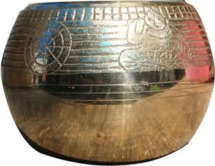 Craft World Puja Mana For Laxmi Puja,Diwali Puja Home Puja Article(H-4 INCH) Brass Kalash