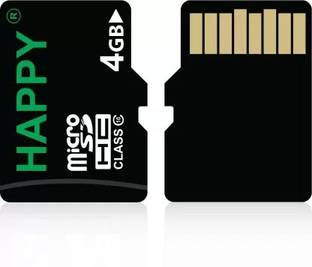 HAPPY MEMORIES new12 4GB 4 GB MicroSD Card Class 10 15 MB/s  Memory Card Compatible with Mobile