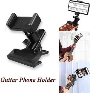 ADZOY Guitar Head Mobile Holder 360 Degree Rotatable Metal Mobile Holder
