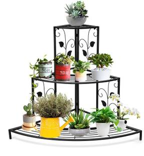 Flipkart SmartBuy Corner Plant Stand Garden Indoor Balcony Pot Stand Plant Container Set