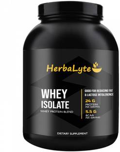 HERBALYTE 100% Whey Protein Isolate Supplement Powder (S281) Advanced Whey Protein