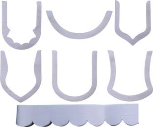 Artonezt Buckram Neck Design Set (30 pcs) + Salwar Mohri Poncha Interlining Roll 9 mt Sewing Kit