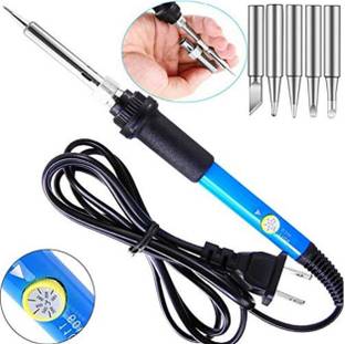 Charvik 60W 220V Temperature Adjustable Electric Welding Solder Soldering Iron +5Bit 60 W Temperature Controlled