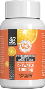 AE Naturals Chewable Vitamin C With Citrus bioflavonoid complex Tablets 1000mg