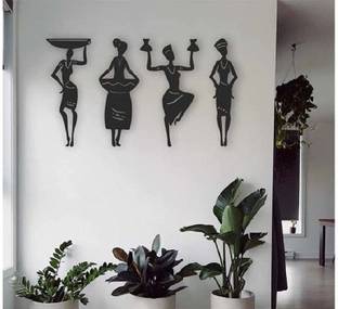 Luvkushcart Tribal women Art Pack of 4
