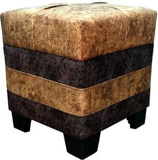 JNCRAFTS Fabric Cube Ottoman