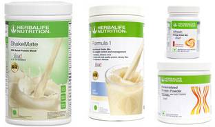 Herbalife Nutrition Formula 1 Shake Kulfi +Protein Powder 200 Gram + Afresh Cinnamon + Shake Mate Plant-Based Protein