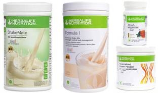 Herbalife Nutrition Formula 1 Shake Vanilla +Protein Powder 200 Gram +Afresh Tulsi +Shake Mate Plant-Based Protein