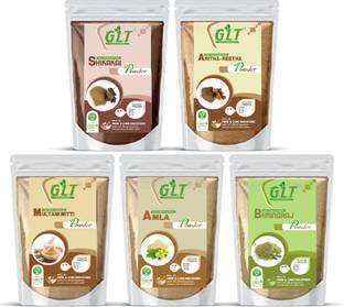 G.L.T. Amla, Reetha, Shikakai, Bhringraj, Multani mitti Powder Hair Pack 250gm