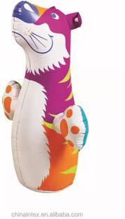 एक्सोनिज़ टॉयज़ Bop Bag Hit Me Toy for Kids 3D Inflatable Bouncer Toy PVC Punching Bag for Kids बाथ टॉय