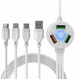 TECHGEAR 12 W Qualcomm 3.0 3.1 A Wall Charger for Mobile with Detachable Cable