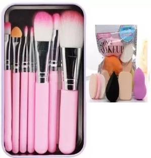 D.B.Z. Makeup hellokitty brush set of 7 with Sponge puff blender Set of 6