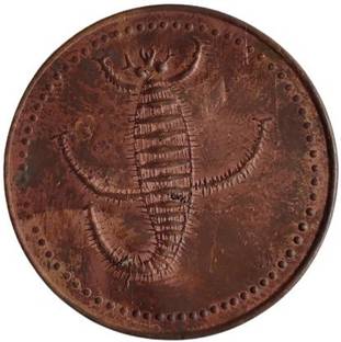 COINS WORLD POWER FUNCTION SCORPION COPPER MAGNETIC TOKEN Medieval Coin Collection