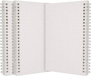INNAXA A5 Graph Paper Notebook Spiral (3-Pack), Thick 100gsm Square Grid Paper A5 Notebook Grid 160 Pages