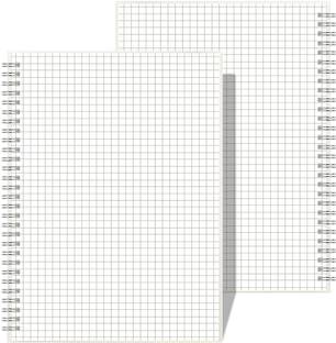 INNAXA B5 Graph Paper Notebook Spiral (2-Pack) - Spiral Journal B5 Notebook Grid 160 Pages