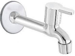 fastgear by fastgear Stainless Steel Long Body Tap with Wall Flange for Bathroom (Chrome Finish) Bib T...