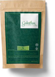 GULMOHAR Organic BAQ Mehandi Powder (triple shifted) Sojat Rajasthani Henna Powder -200 Gm