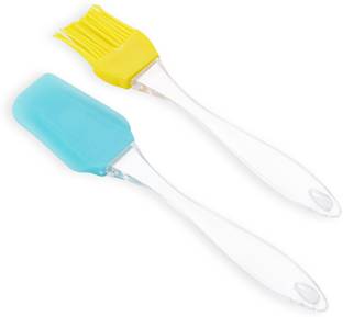MOUNTHILLS Silicone Spatula & Pastry Brush Set for Cake Mixing, Cooking Baking, Oil Brush Kitchen Tool Set
