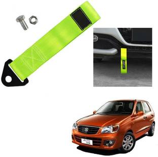 Qiisx TOW BELT & STRAP Front & Rear Light Green for Maruti Suzuki Alto K10 0.24 m Towing Cable