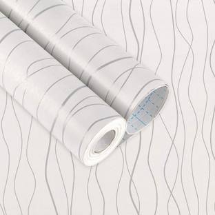 LAAYO Decorative White Wallpaper