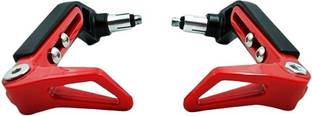 OBEROI'S TRADERS Adjustable Red Handlebar Brake Clutch Lever Guard Protector for All Bikes Bike Crash Guard