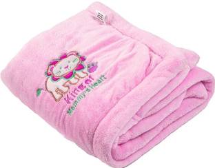BRANDONN Embroidered Crib Crib Baby Blanket for  AC Room