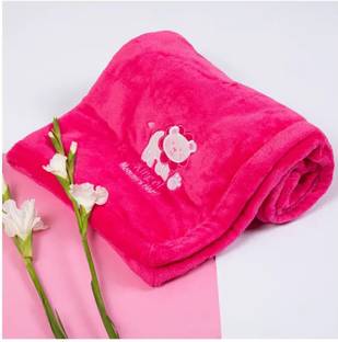 BRANDONN Embroidered Crib Crib Baby Blanket for  AC Room
