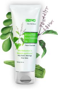 OZiva Bioactive Niacinamide79 Face Cleanser for Acne and Spot Correction Face Wash