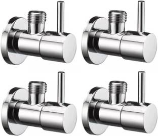 fastgear by Fastgear Stainless Steel Angle Cock for Home and Kitchen(Pack of 4) Faucet Set