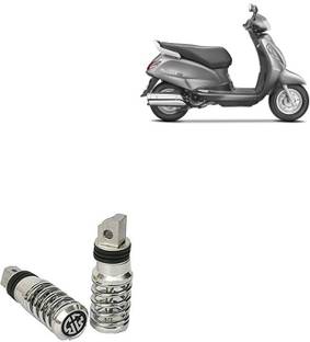 SEMAPHORE Spring Style Silver Metal Motorcycle Footrest For Suzuki Access 125 Foot Rest