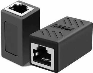 ULTRABYTES RJ45 Coupler LAN Coupler Ethernet Adapter Female to Female Connector (Pack of 2) Wired Ethernet Lan Adapter compatible with Windows