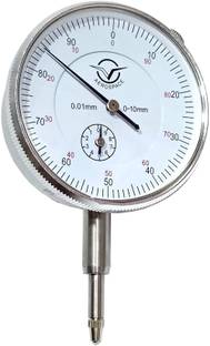 Mass Pro Metric Dial Indicator, 0-10mm x 0.01mm Precision Test Gauge Measuring Instrument Dial Indicator