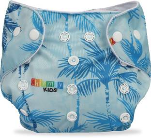 Miss & Chief Printed Cloth Diaper- Reusable, Washable, Adjustable Snap Buttons Cloth Diaper
