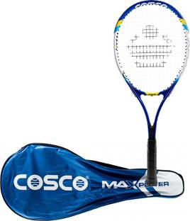 COSCO Max Power Aluminium O Beam Senior Size Multicolor Strung Tennis Racquet