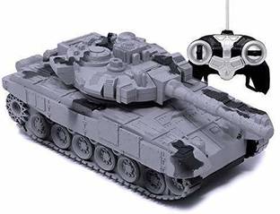 Patly Remote Control Army Battle Tank 360 Rotating Turret with Light & Sound