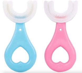 deadly U Shaped Toothbrush for Kids Manual Toothbrush Silicone Extra Soft Toothbrush