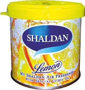 MY SHALDAN Lemon Air Freshner With Natural Citrus Oil ( 80gm ) Portable Car Air Purifier